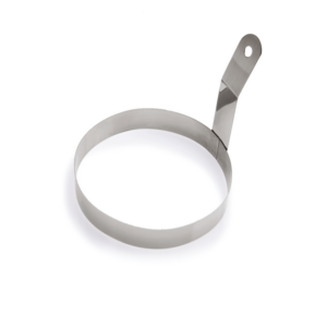 Was Germany Bratring Set, Ø 10 cm, Höhe 2,5 cm, Set á 4 Stück, Chromnickelstahl