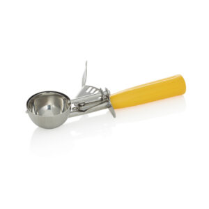 Was Germany Portionierer, 21 cm,Ø 5,5 cm, gelber Griff, Chromnickelstahl 18/8, Polypropylen