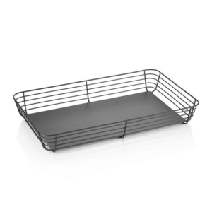 Was Germany GN Buffetkorb 1/1 STEELNEST, Höhe 8 cm, pulverbeschichtet, Metall