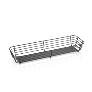 Was Germany GN Buffetkorb 2/4 STEELNEST, Höhe 8 cm, pulverbeschichtet, Metall