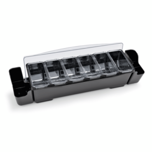 Was Germany Zutatenbehälter, mit 6 Einsätzen à 0,7 ltr., 57 x 15 x 18 cm, ABS Kunststoff, Polycarbonat