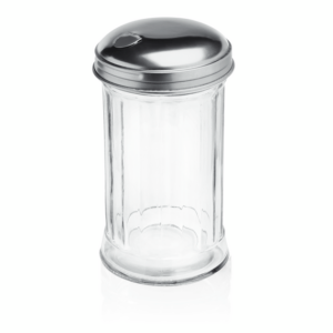 Was Germany Zuckerstreuer American Style Set, 300 ml, Ø 7,5 cm, Set á 6 Stück, Edelstahl, Glas
