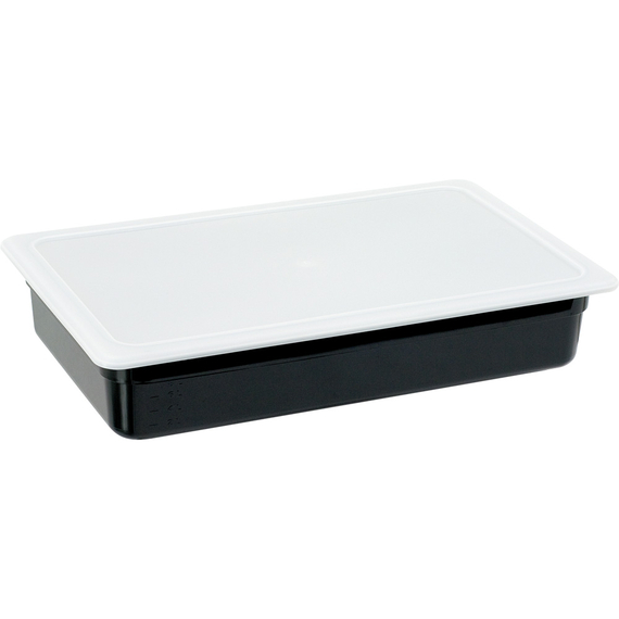 Stalgast Gastronormbehälter, Serie STANDARD, Polycarbonat, schwarz, GN 1/1 (100 mm)