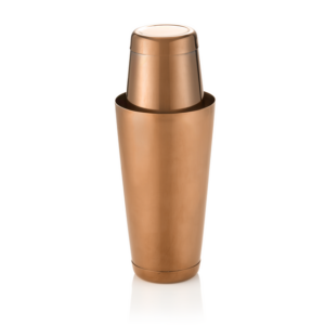 Was Germany Shaker Tin Tin, 0,4/0,75 ltr., Ø 8,5/9,5 cm, bronze, Chromnickelstahl, PVD Beschichtung