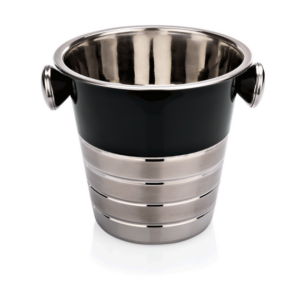 Essentials Wein-/Sektkühler, Ø 22 cm, Höhe 21 cm, schwarz, Chromnickelstahl, PVD Beschichtung
