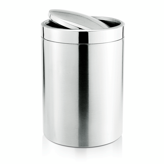 Was Germany Abfalleimer mit Schwingdeckel, Ø 18,5 cm, 5 ltr., Edelstahl