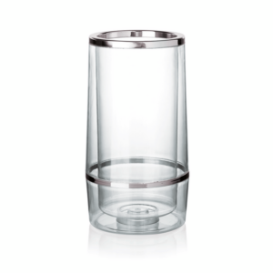 Was Germany Flaschenkühler, Ø 11,5 cm, Höhe 23 cm, transparent, doppelwandig, Kunststoff