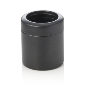 Was Germany Tischrestebehälter, 700 ml, Ø 10 cm, schwarz pulverbeschichtet, Chromnickelstahl 18/10