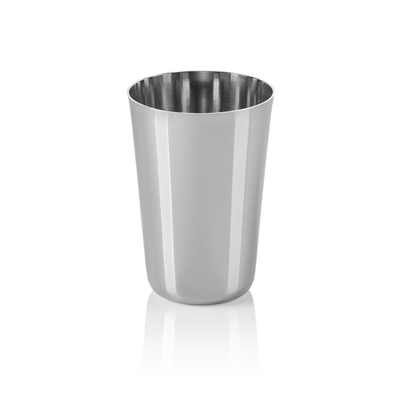 Was Germany Cup Set, 0,4 ltr., Ø 8 cm, Höhe 11,5 cm, silber, Set á 4 Stück, Chromnickelstahl