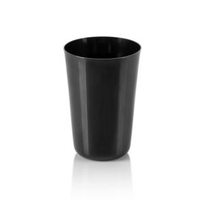Was Germany Cup Set, 0,4 ltr., Ø 8 cm, Höhe 11,5 cm, schwarz, Set á 4 Stück, Chromnickelstahl, PVD Beschichtung
