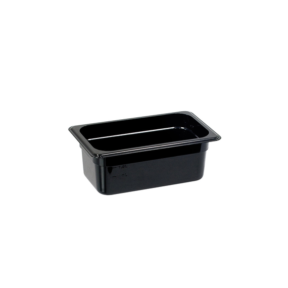 Gastronormbehälter Serie Buffet von Stalgast, schwarz, GN 1/4, H 100 mm