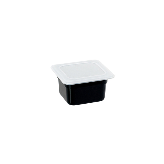 Stalgast Gastronormbehälter, Serie STANDARD, Polycarbonat, schwarz, GN 1/6 (100 mm)