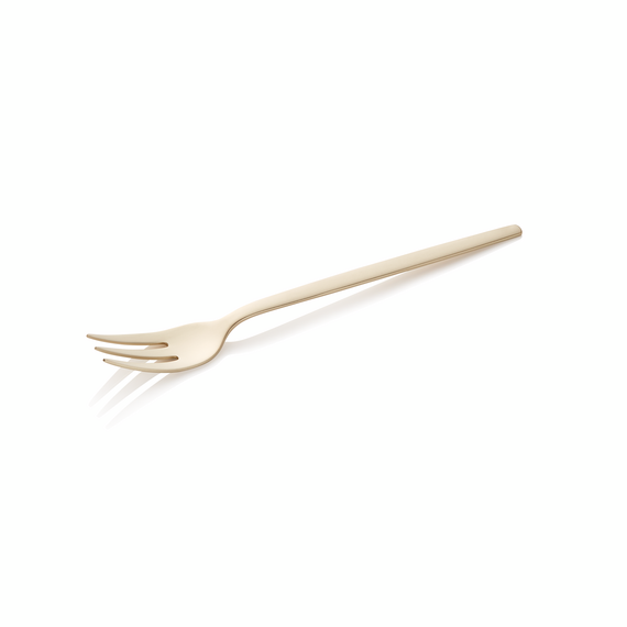 Alex Dessertgabel Set CHAMPAGNE, mit champagner, matter PVD Beschichtung, 16 cm, Set á 12 Stück, Chromnickelstahl 18/10