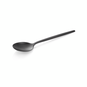 Alex Dessertlöffel Set BLACK, mit schwarz, matter PVD Beschichtung, 16 cm, Set á 12 Stück, Chromnickelstahl 18/10
