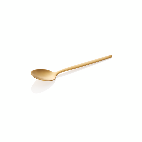Alex Kaffeelöffel Set GOLD, mit gold, matter PVD Beschichtung, 13,5 cm, Set á 12 Stück, Chromnickelstahl 18/10