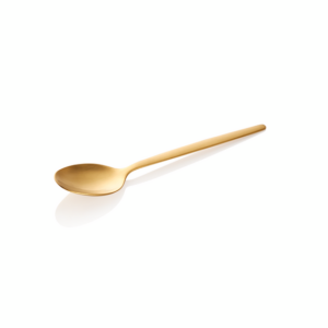 Alex Dessertlöffel Set GOLD, mit gold, matter PVD Beschichtung, 16 cm, Set á 12 Stück, Chromnickelstahl 18/10