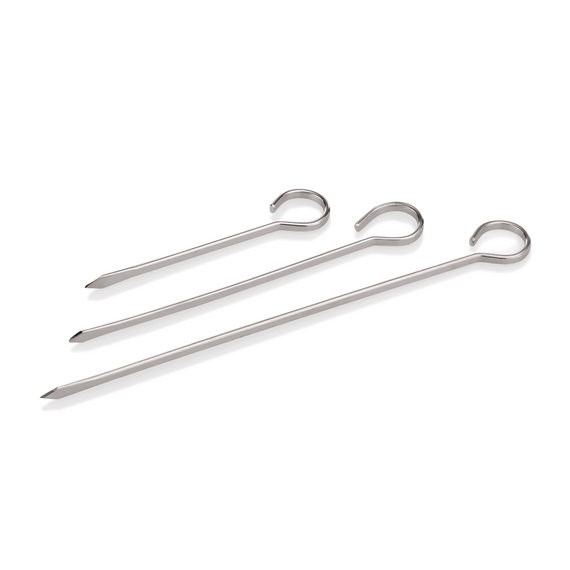Was Germany Fleischspieß Set, 21 cm, 12-teilig, Edelstahl