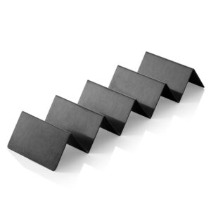 Was Germany Snackpresenter mit 4 Ablagen, 35 x 10 x 5 cm, schwarz, Edelstahl