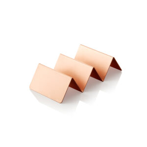 Was Germany Snackpresenter mit 2 Ablagen, 21 x 10 x 5 cm, kupferfarben, Edelstahl