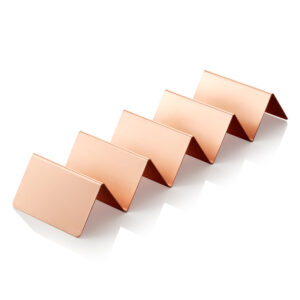 Was Germany Snackpresenter mit 4 Ablagen, 35 x 10 x 5 cm, kupferfarben, Edelstahl