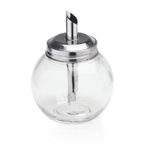 Was Germany Zuckerspender Set, 260 ml, Ø 8,5 cm, Set á 6 Stück, Edelstahl, Glas