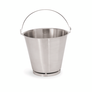 Was Germany Eimer mit Bodenreifen, Ø 33 cm, 15 ltr., Chromnickelstahl