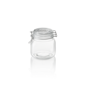 Was Germany Vorratsglas, 0,65 ltr., Ø 9 cm, Höhe 12 cm, Glas, Edelstahl, Silikon