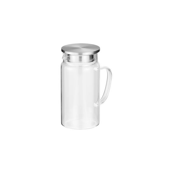 Was Germany Karaffe, 1,0 ltr., Ø 9,5 cm, Borosilikatglas, Edelstahl, Silikon