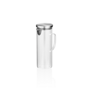 Was Germany Karaffe, 1,5 ltr., Ø 10,5 cm, Borosilikatglas, Edelstahl, Silikon