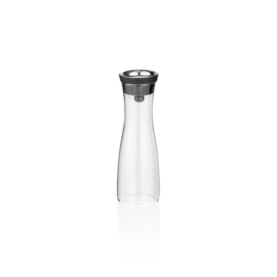 Was Germany Karaffe, 1,2 ltr., Ø 7,5 cm, Borosilikatglas, Edelstahl, Silikon