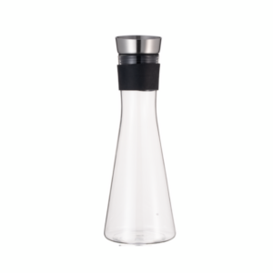 Was Germany Karaffe, 1,0 ltr., Ø 7 cm, Borosilikatglas, Edelstahl, Silikon