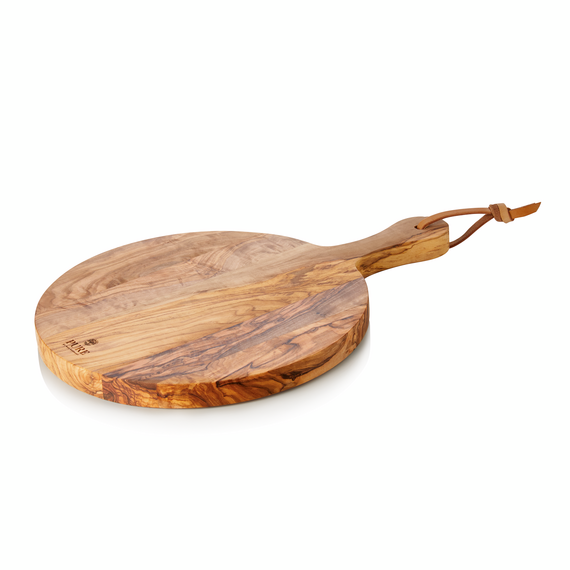 Pure Servierbrett OLIVE, mit Griff, Ø 25 cm, Olivenholz