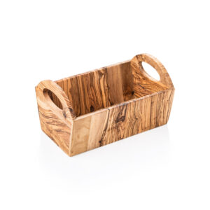 Pure Korb OLIVE, 28 x 15 x 16,5 cm, Olivenholz