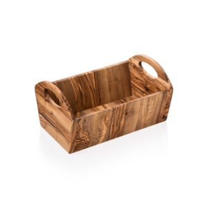 Pure Korb OLIVE, 33,5 x 17,5 x 17,5 cm, Olivenholz