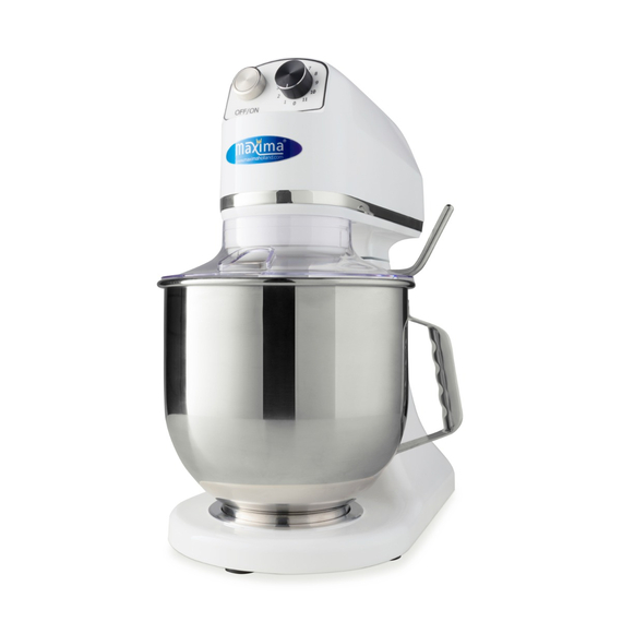 Maxima Gastro Planetenmischer - 7 l - Bis zu 2 kg Teig - Weiß