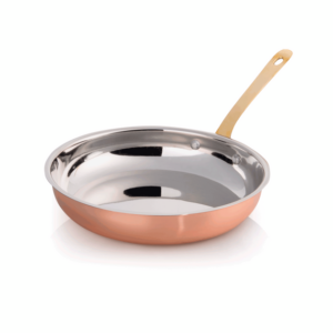 Steel & Style Flambierpfanne AMBER, Ø 23,5 cm, 1,1 ltr., Kupfer, Messing, Chromnickelstahl