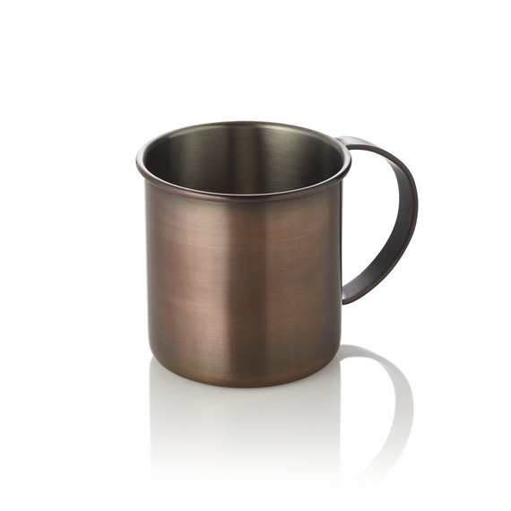 Was Germany Moscow Mule Set, 0,45 ltr., Ø 9 cm, Höhe 9 cm, antique, Set á 2 Stück, Chromnickelstahl, PVD Beschichtung