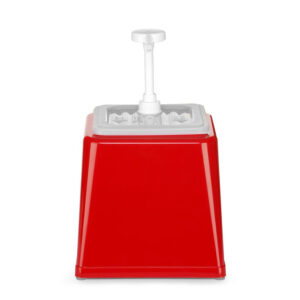 Hendi Pump-Saucenspender, 2,5L, Rot, 230x210x(H)327mm