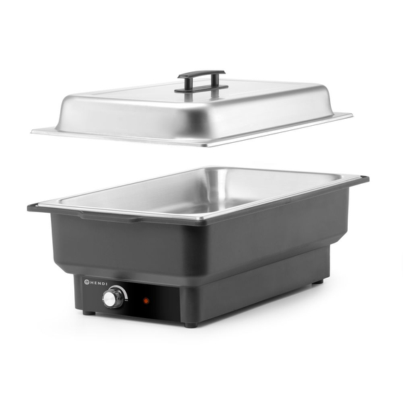 Hendi Chafing Dish Tellano, elektrisch, Kitchen Line, GN 1/1, 9L, 220-240V/900W, 575x349x(H)278mm