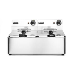 Hendi Friteuse Kitchen Line - 2x6L, Kitchen Line, 12L, 230V/6600W, 550x430x(H)305mm