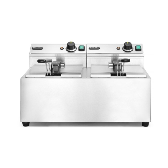Hendi Fritteuse Profi Line, 2×8 l, Profi Line, 16L, 230V/7000W, 605x460x(H)369mm