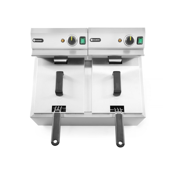 Hendi Fritteuse Profi Line, 2×8 l, Profi Line, 16L, 230V/7000W, 605x460x(H)369mm