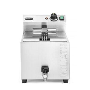 Hendi Fritteuse XL mit Ablasshahn GOLIATH, 10L, 400V/10200W, 300x585x(H)392mm