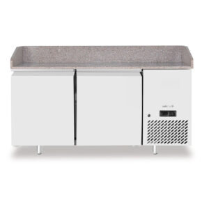 Arktic Pizzakühltisch mit Granitarbeitsplatte, 2-türig, 250L, Granit, 230V/250W, 1510x800x(H)875mm