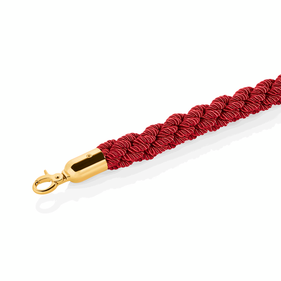 Was Germany Verbindungskordel CLASSIC, Ø 3,2 cm, 1,5 m, rot, goldfarben, Polyester, Edelstahl