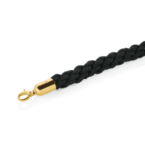 Was Germany Verbindungskordel CLASSIC, Ø 3,2 cm, 1,5 m, schwarz, goldfarben, Polyester, Edelstahl