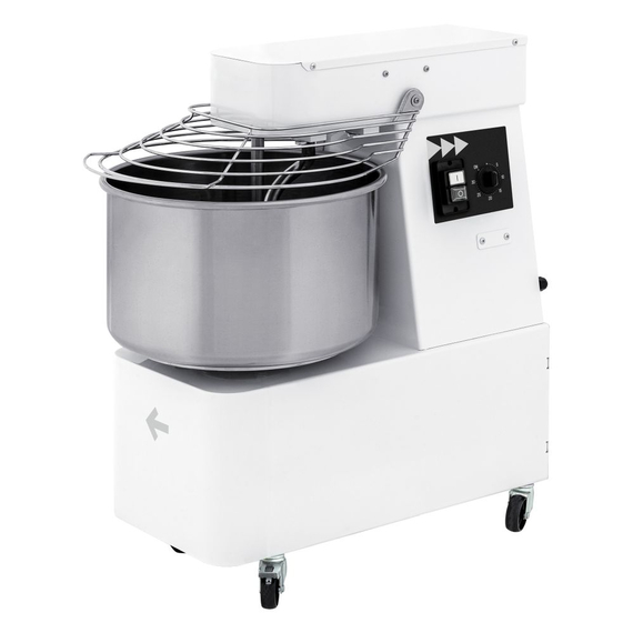 Hendi Spiralteigknetmaschine mit fixer Schüssel und 2 Geschwindigkeitsstufen - 48 L, 128 kg/h, 48L, 400V/2200W, 480x795x(H)855mm