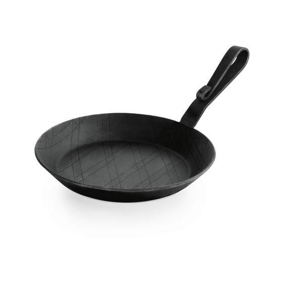 Was Germany Brat-/Servierpfanne IRON PAN 22, mit gebogenem Hakenstiel, Ø 28 cm, Eisen