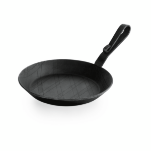 Was Germany Brat-/Servierpfanne IRON PAN 22, mit gebogenem Hakenstiel, Ø 24 cm, Eisen