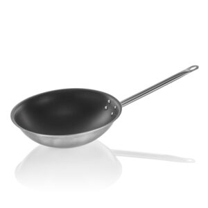 Was Germany Wok mit Antihaftbeschichtung und rundem Boden, Ø 38 cm, Chromnickelstahl 18/10
